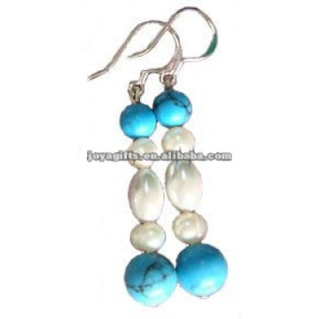 Fashion Hematite Semiprecious Stone Beads Earring